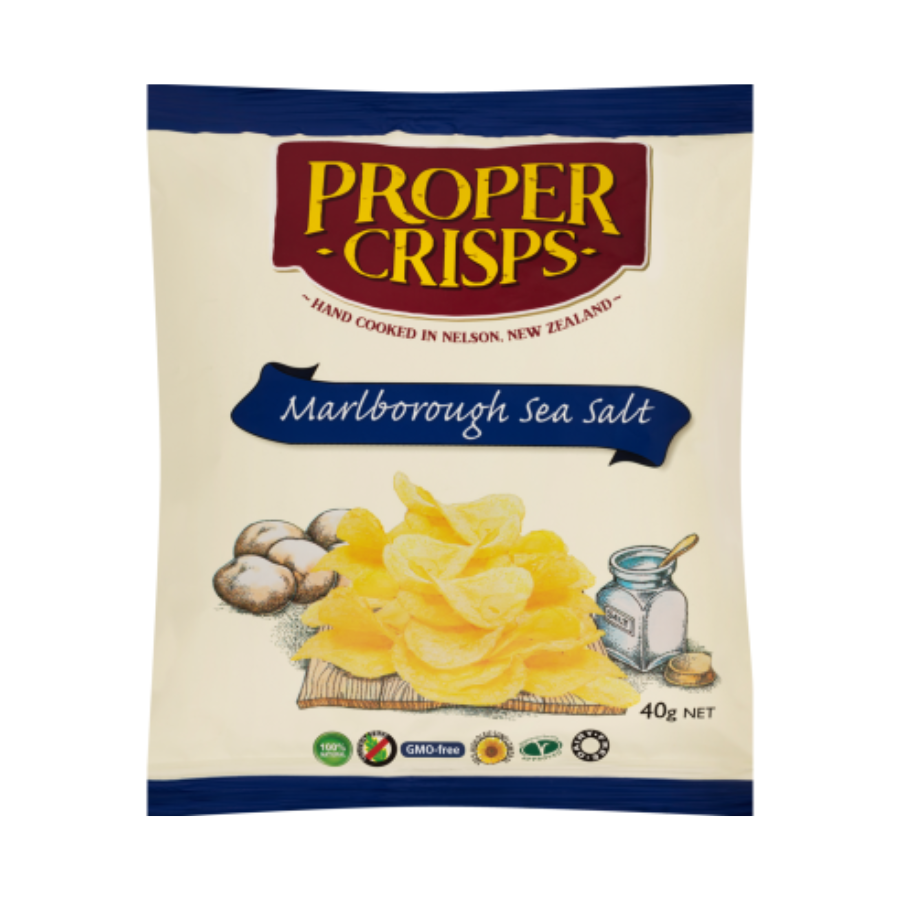 Proper Crisps Marlborough Sea Salt Chips Giftbox Boutique