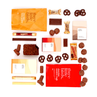 Sweets and chocolate gift box