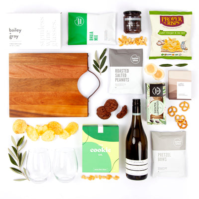 Wine, Sweet and Savoury Snacks and Homewares for the Entertaining household