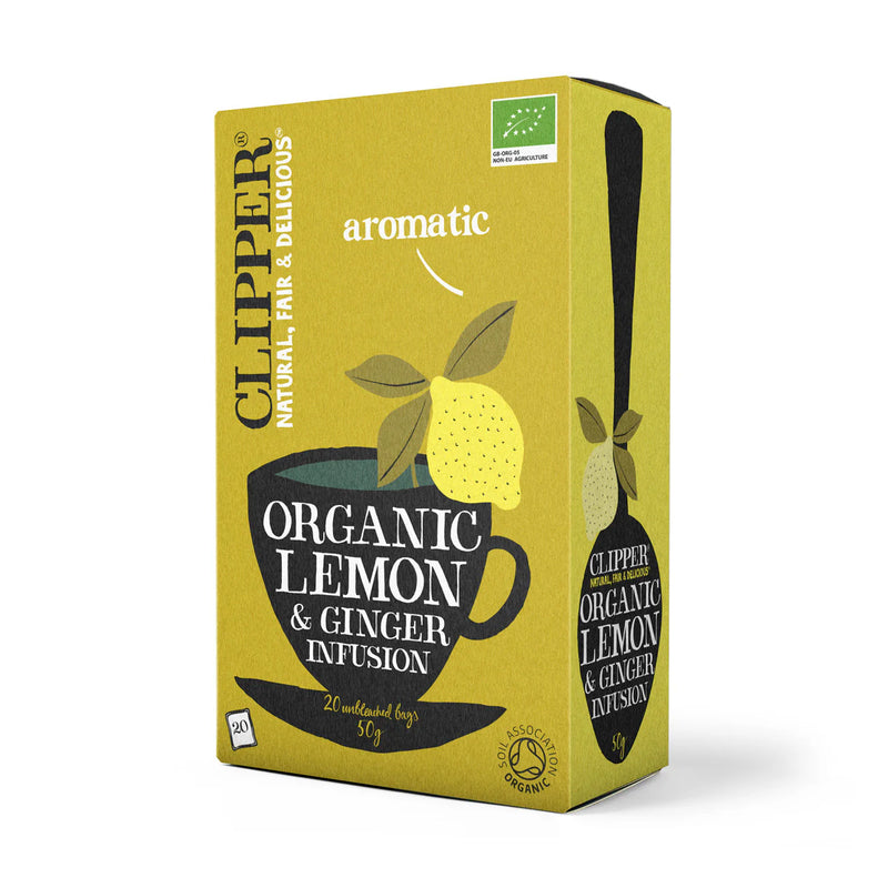 Clipper Lemon & Ginger Tea 40g (20 tea bags)