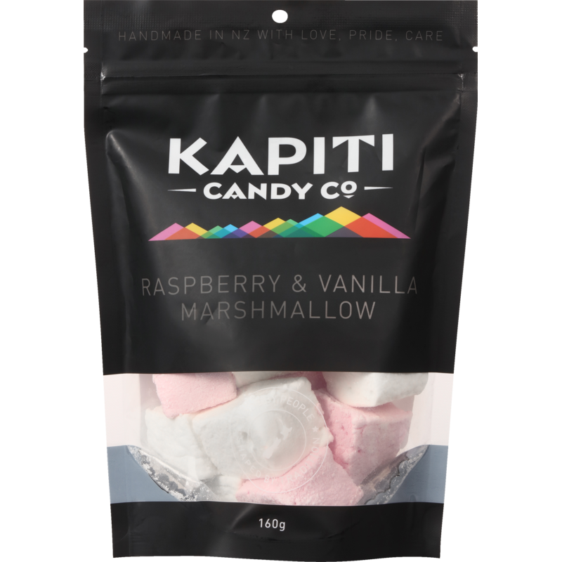 Kapiti Candy Co Raspberry & Vanilla Marshmallow 160g