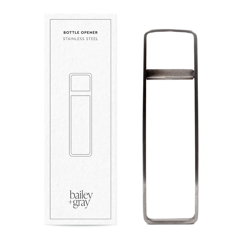 Bailey + Gray Stainless Steel Bottle Opener
