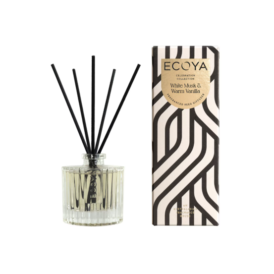 ECOYA Mini Celebration Diffuser 50ml - White Musk & Warm Vanilla