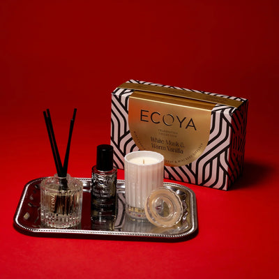 ECOYA Mini Celebration Gift Set – Mini Candle, Mini Diffuser, Mini Room Spray 30ml