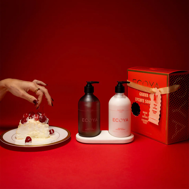 ECOYA Bathroom Gift Set - Guava & Lychee Sorbet