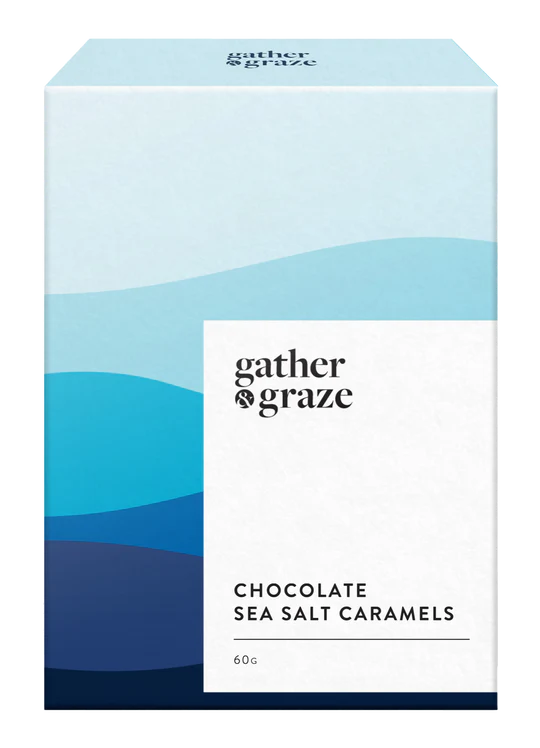 Gather & Graze Chocolate Sea Salt Caramels 60g BLUE
