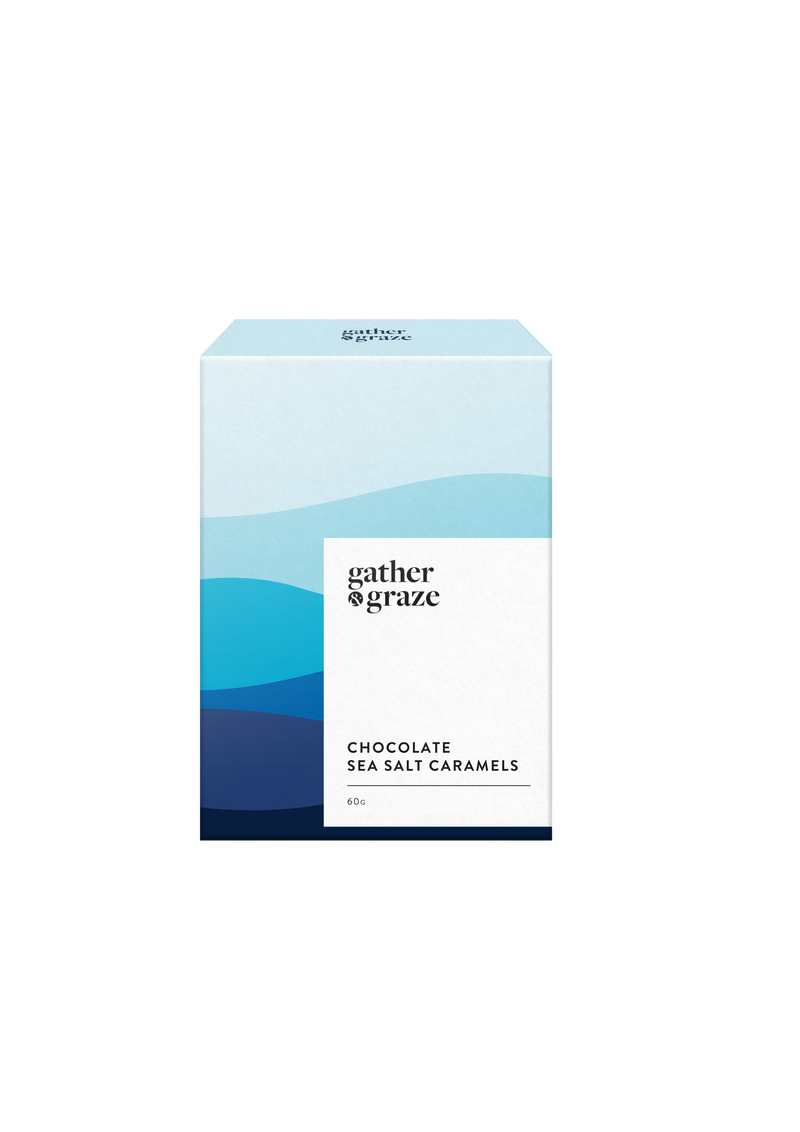 Gather & Graze Chocolate Sea Salt Caramels 60g BLUE