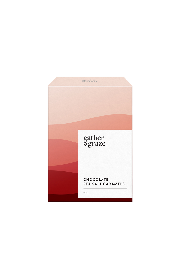 Gather & Graze Chocolate Sea Salt Caramels 60g RED