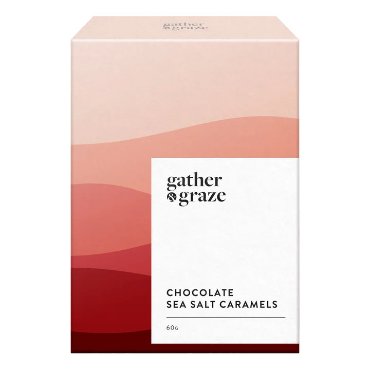 Gather & Graze Chocolate Sea Salt Caramels 60g RED