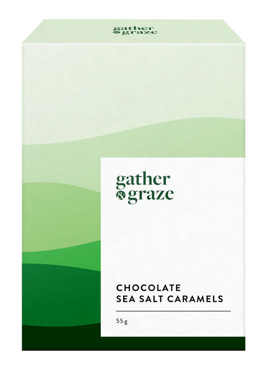 Gather & Graze Chocolate Sea Salt Caramels 55g GREEN