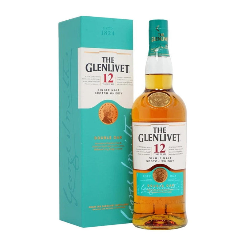 Photo of Glenlivet Single Malt Whiskey Bottle and Box