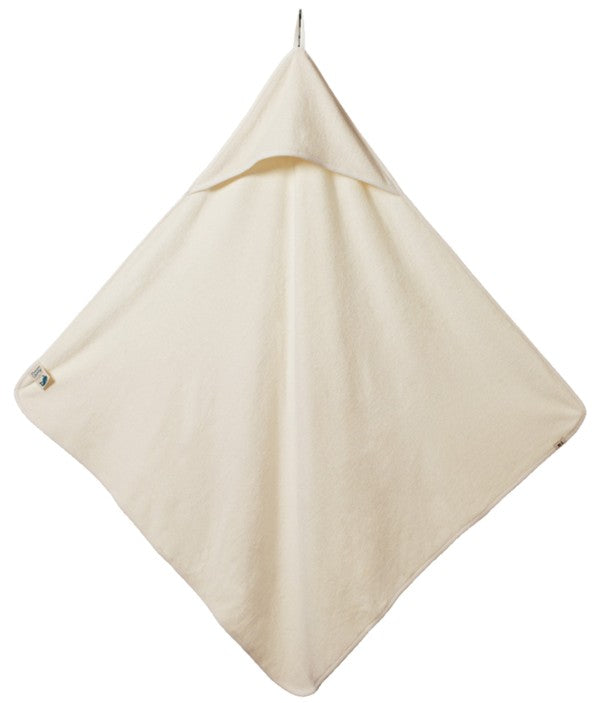 Nature Baby Organic Cotton Hooded Stretch Bath Towel (One size)