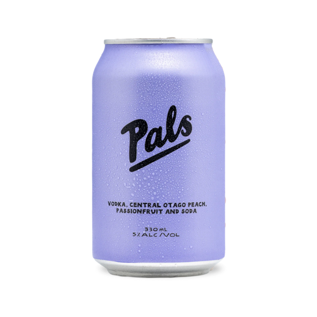 Pals Vodka, Central Otago Peach, Passionfruit and Soda 330ml