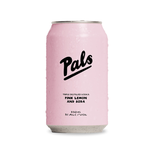 Pals Vodka, Pink Lemon & Soda 330ml