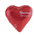 Donovans Milk Chocolate Heart in Red Foil 25g