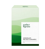Gather & Graze Chocolate Sea Salt Caramels 55g GREEN