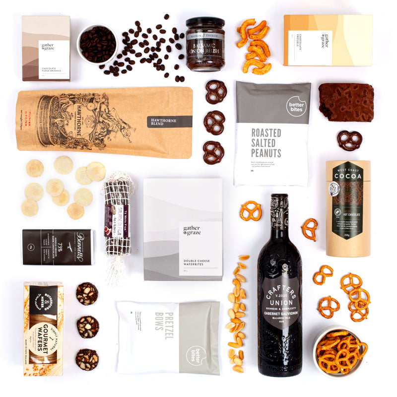 Wine, Coffee, Artisan Treats Real Estate Handover Gift Basket