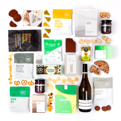 Wine, Sweet Treats & Savoury Snacks Congratulations Gift Hamper