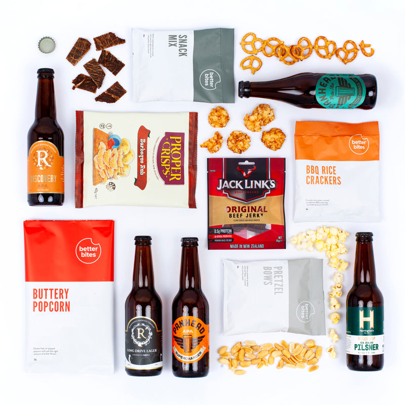 The Craft Beer Lover Gift Box - 5 Craft Beers and Snacks Hamper