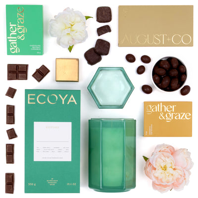 The ECOYA Keepsake Gift Box with Candle and Gourmet Chocolates – Giftbox Boutique NZ