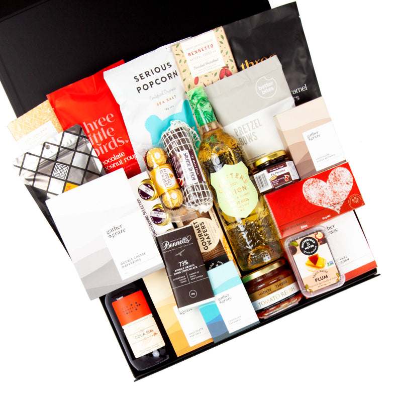 Crafters Union Wine & Gourmet Snacks Gift Basket