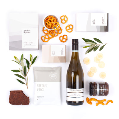 Triplebank Sauvignon Blanc, Brownie & Savoury Treats For Birthday Gift