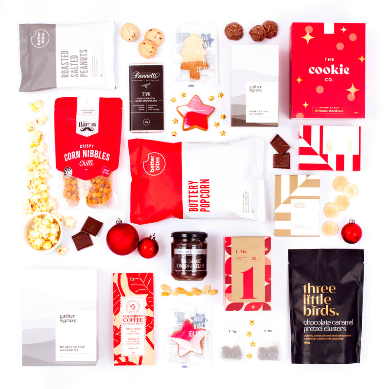 Cookies, Popcorn, Chocolate, Coffee & Goodies Xmas Hamper