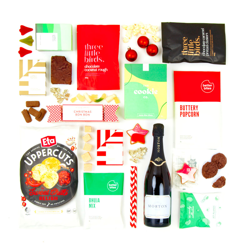 Christmas Themed Gift Box with Bubbles