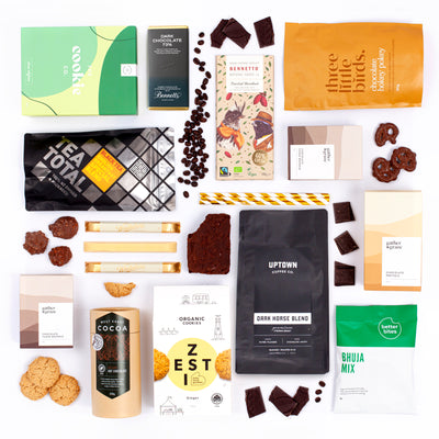 The Morning Tea Shout - Deluxe Tea, Coffee, Chocolate & Snacks Gift Hamper