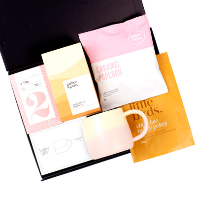 The Pick-Me-Up - Luxe Pink Mug, Tea and Sweet Treats Gift Hamper