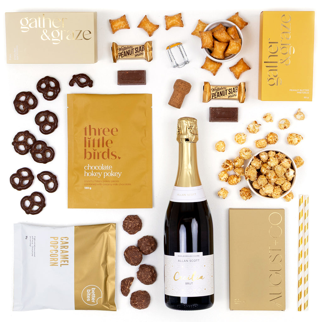 The Pure Gold Gift Box - Gold Gift Basket | Giftbox Boutique