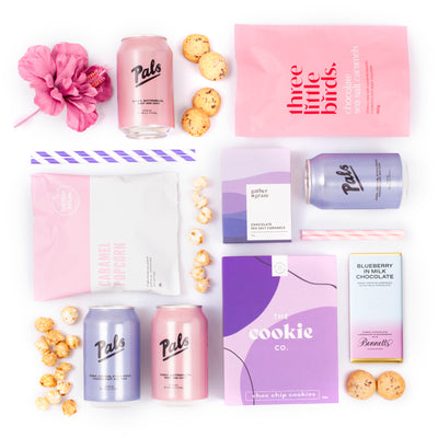 The Sunday Session - Pink and Purple Pals and Chocolate, Cookies & Almonds Gift Box