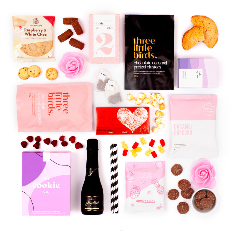 Bubbles, Chocolate & Sweet Treats Birthday Gift Hamper For Her