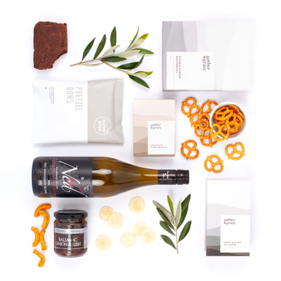 Wine & Chocolates With Savoury Bites For Sympathy Gift