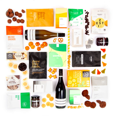 Luxury Food, Tea, Coffee & Wine Celebration Gift Basket