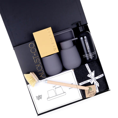 Luxury Housewarming Gift Box with Lemongrass Hand Wash and Chocolate Treats