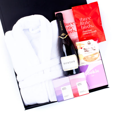 Luxury White Wine and Bathrobe Gift Box For Her
