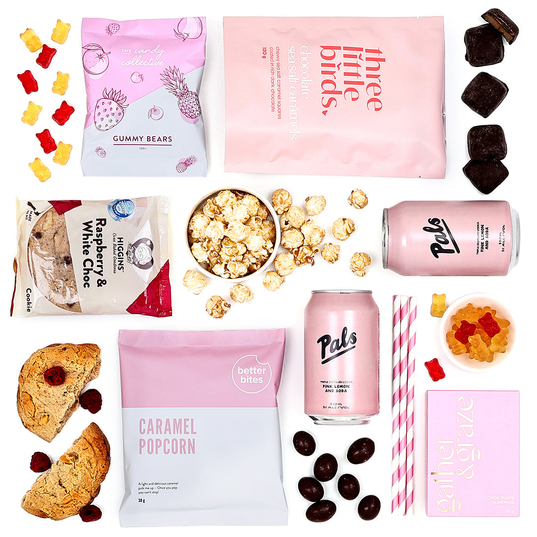 Little Bit of Love, Pink Pals & Chocolate Hamper | Giftbox Boutique