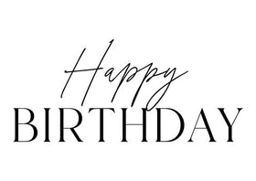 Happy Birthday