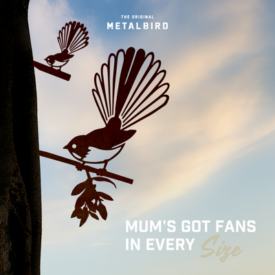 Metalbird Piwakawaka Mum & Mini