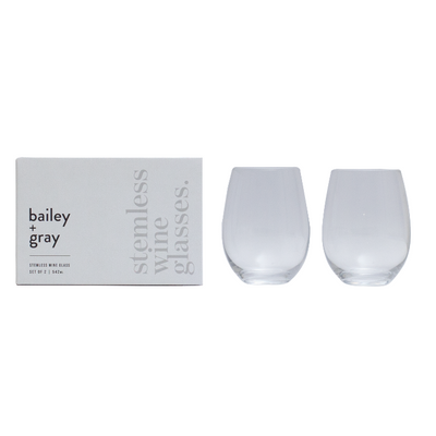 Bailey + Gray - Stemless Wine Glass