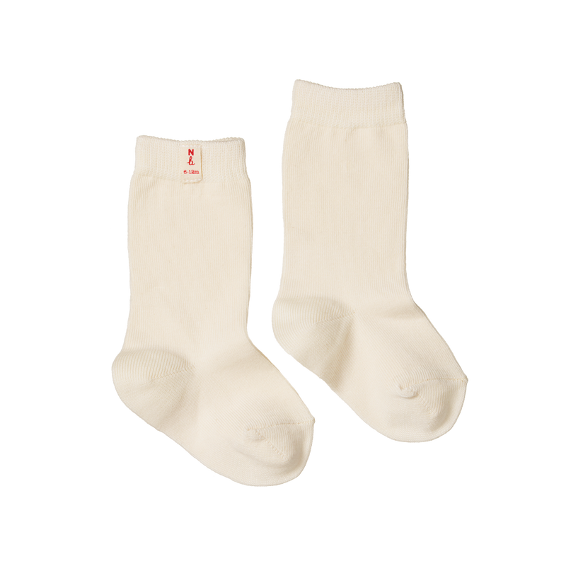 Nature Baby Organic Cotton Socks Natural 0-6 months